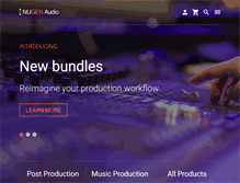 Tablet Screenshot of nugenaudio.com